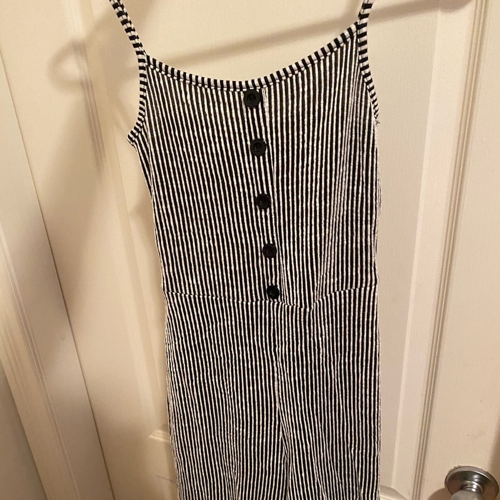 NWT striped jumpsuit